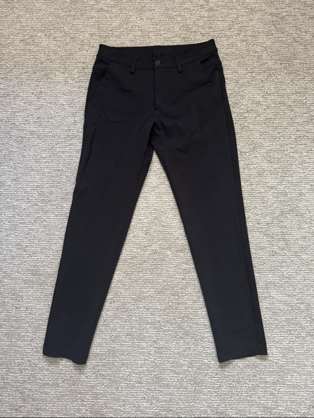 BYLT Basics Everyday Pant Black Slim Straight Casual Trousers Dress Pant